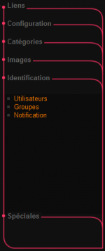 Fig.1 Le menu Identification